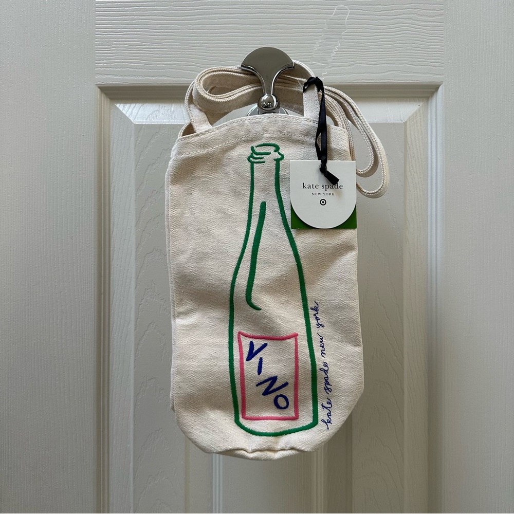 Kate Spade x Target Wine Embroidered Canvas Tote Bag